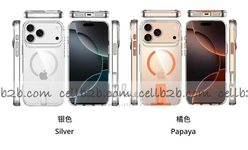 Funda MagSafe Transparente con Soporte de Mesa Taurus para iPhone 17 Pro