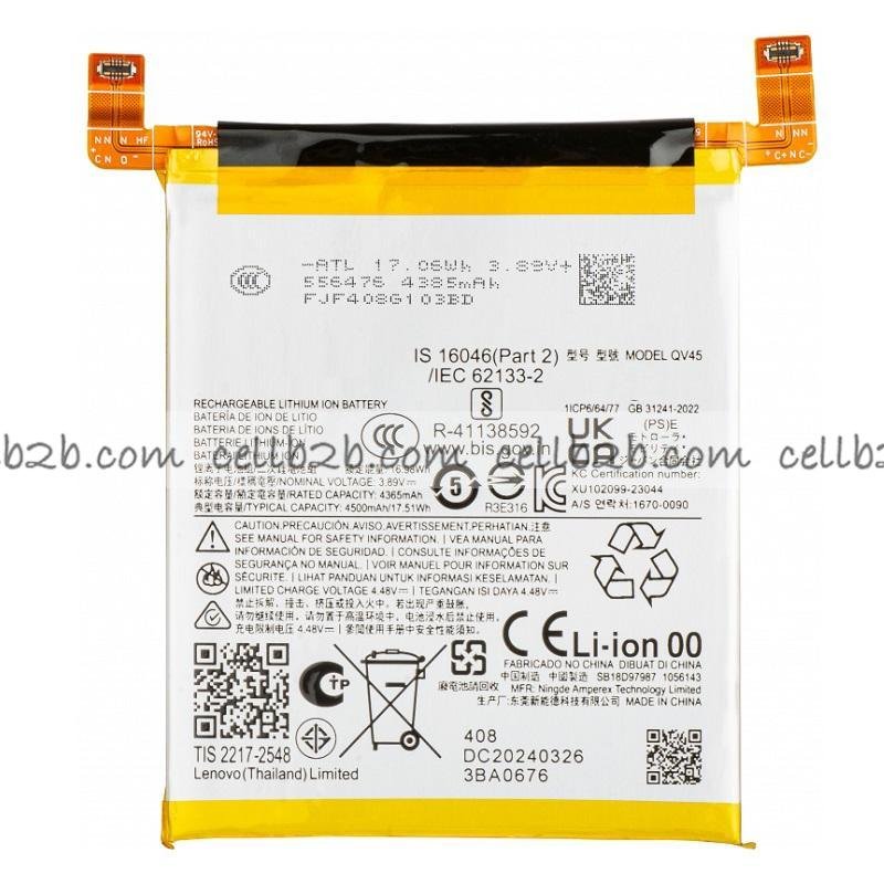 Batería QV45 para Motorola Edge 50 Ultra