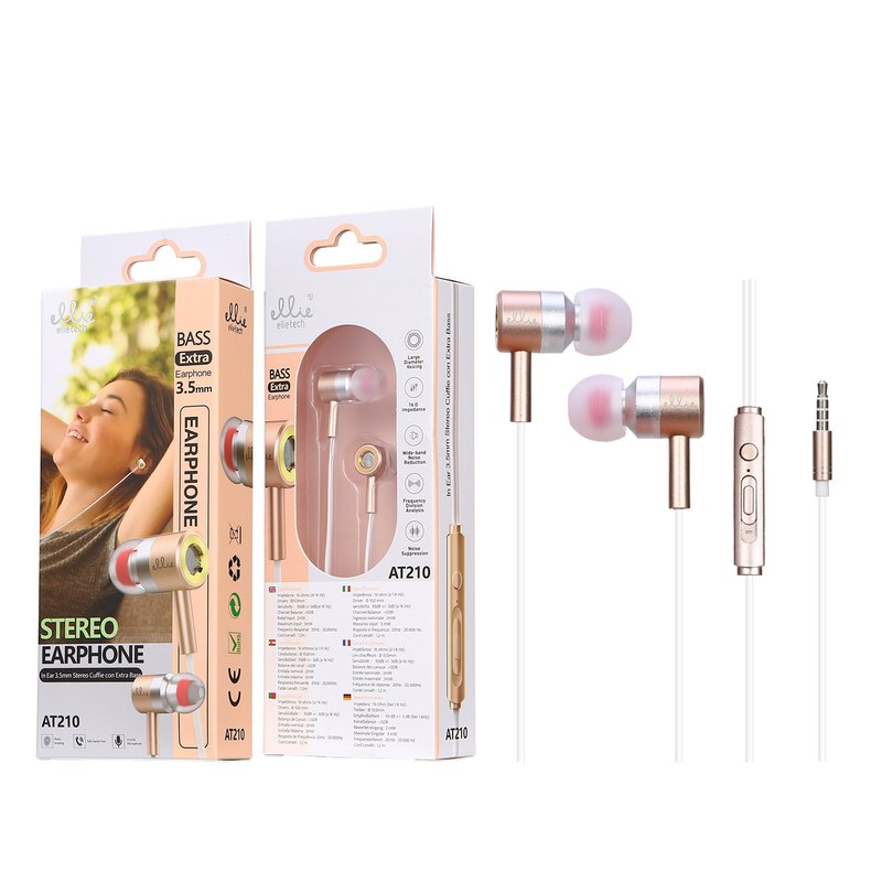Ellietech AT210 Auriculares con Cable