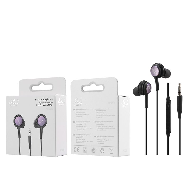 Ellietech AT225 Auriculares Sterio in-ear Jack 3.5mm
