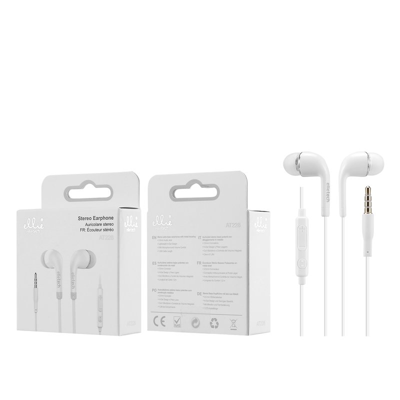 Ellietech AT228 Auriculares Jack 3.5mm In-ear con Cable