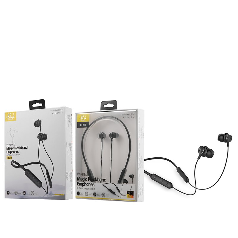 Ellietech BT213 Auriculares con Neckband Magnético Inalámbrico BTS