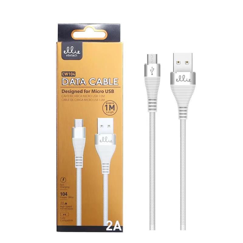 Ellietech CW104 Cable de Dato para Micro USB 2A 1M