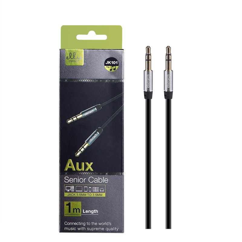 Ellietech JK101 Cable Audio Jack 3.5MM To 3.5MM 1M