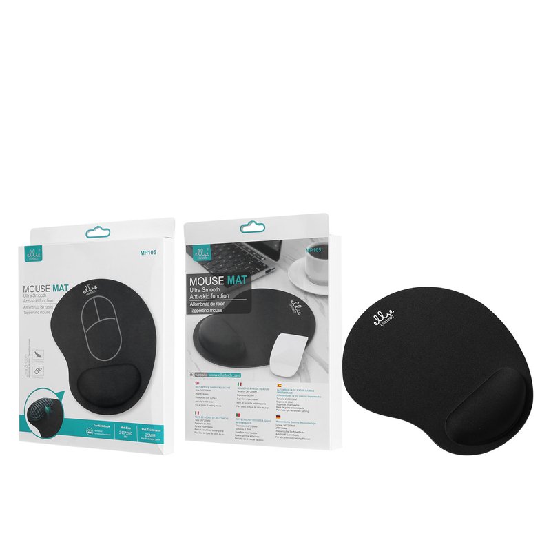 Ellietech MP105 Alfombriilla con Reposamuñeca