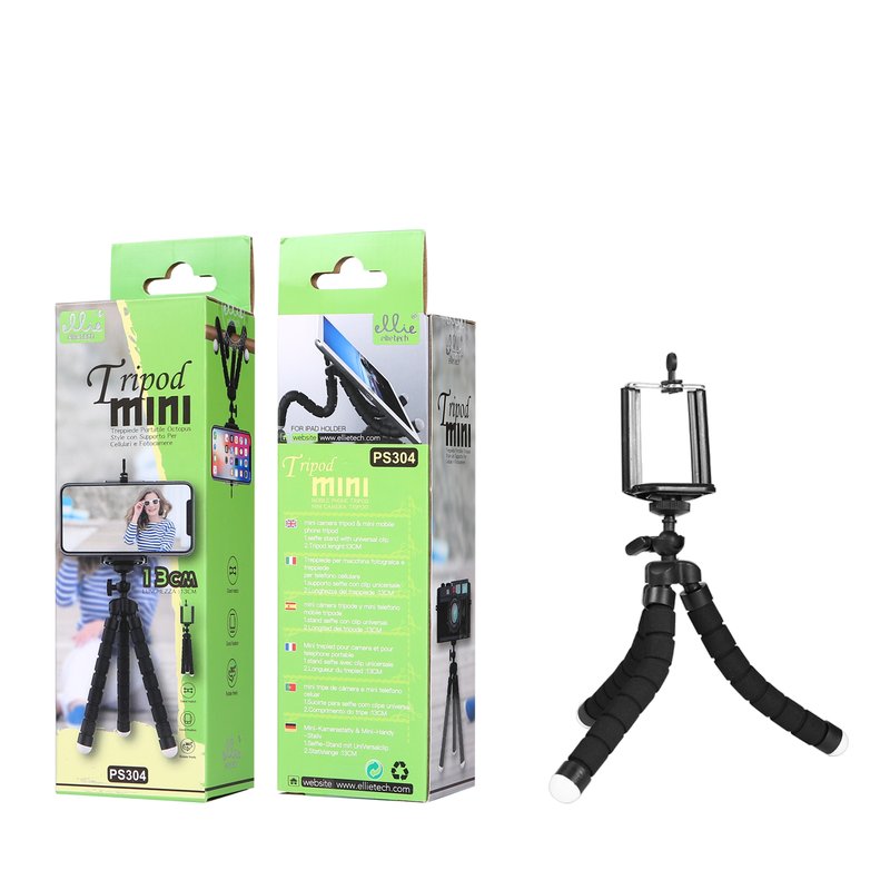 Ellietech PS304 Mini Tripode para Movil/ Camara 13CM