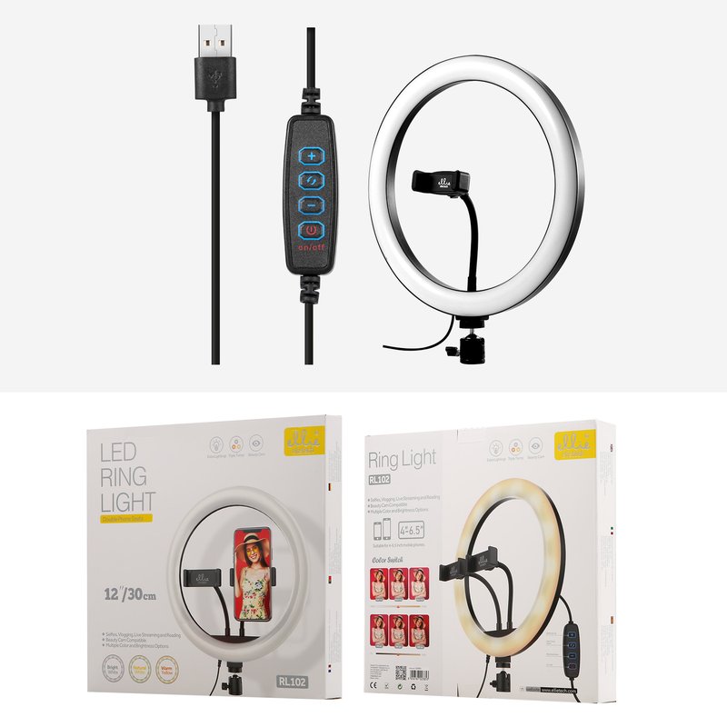 Ellietech RL102 Aro de Luz 30CM SIN TRIPO