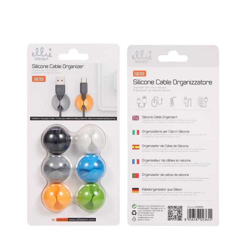 Ellietech SE101 Organizador de Cable para 1 Cable