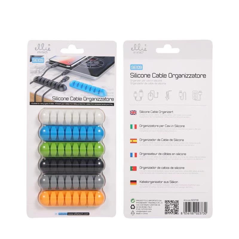 Ellietech SE109 Organizador de Cable para 7 Cables