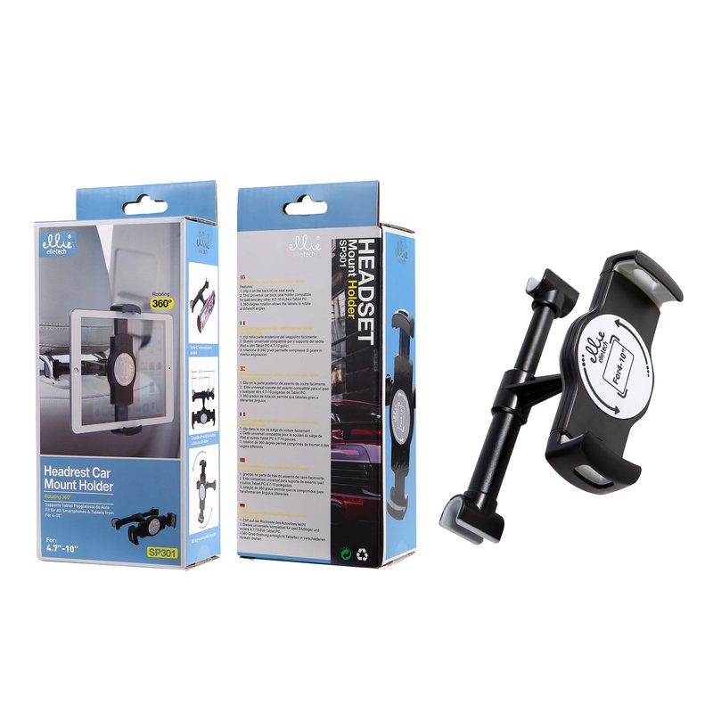 Ellietech SP301 Soporte de Movil para Reposacabezas de Coche