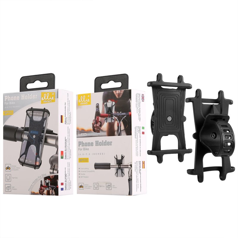 Ellietech SP313 Soporte de Silicona para Móvil para Bicicleta