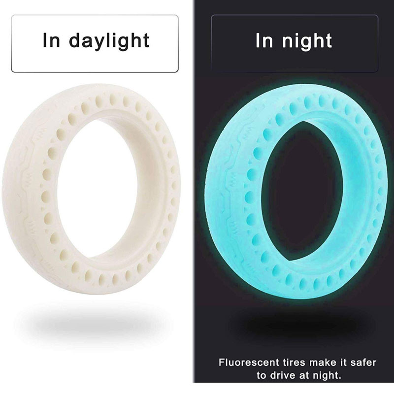 ES182 Rueda Maciza Fluorescente Azul 8.5x1/2 para Xiaomi Mi Elctric M365 / M365 Pro / M365 Pro 2 / 1S / Lite