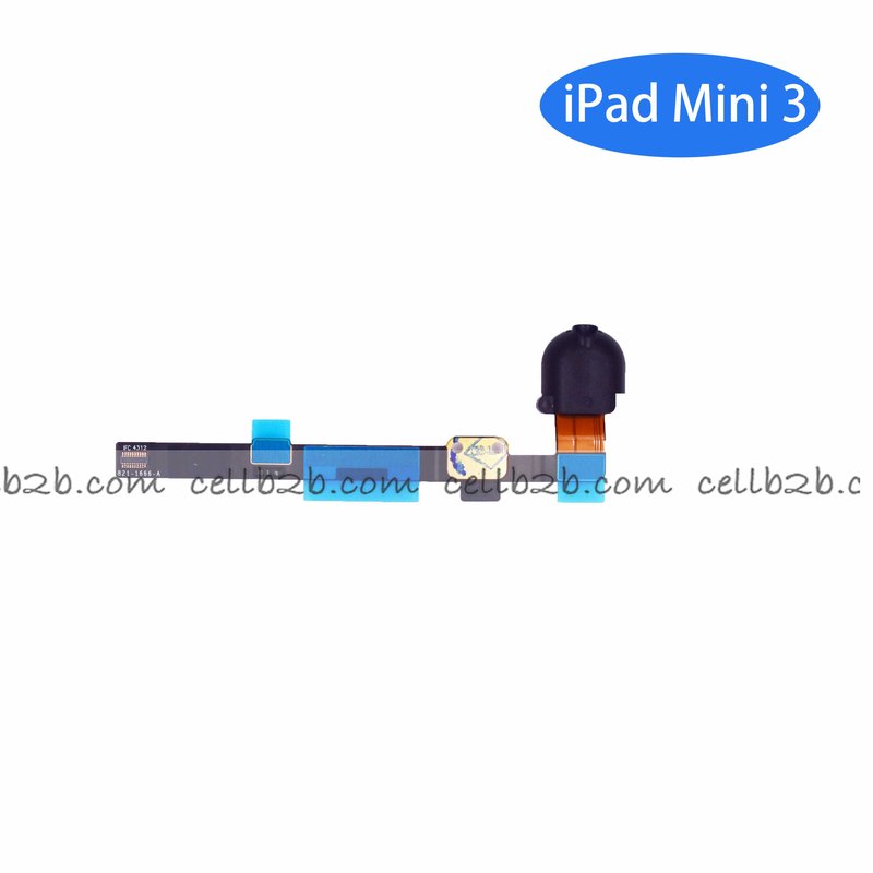 Flex de Audio Jack para iPad Mini 3 A1599 A1600 A1601 Negro