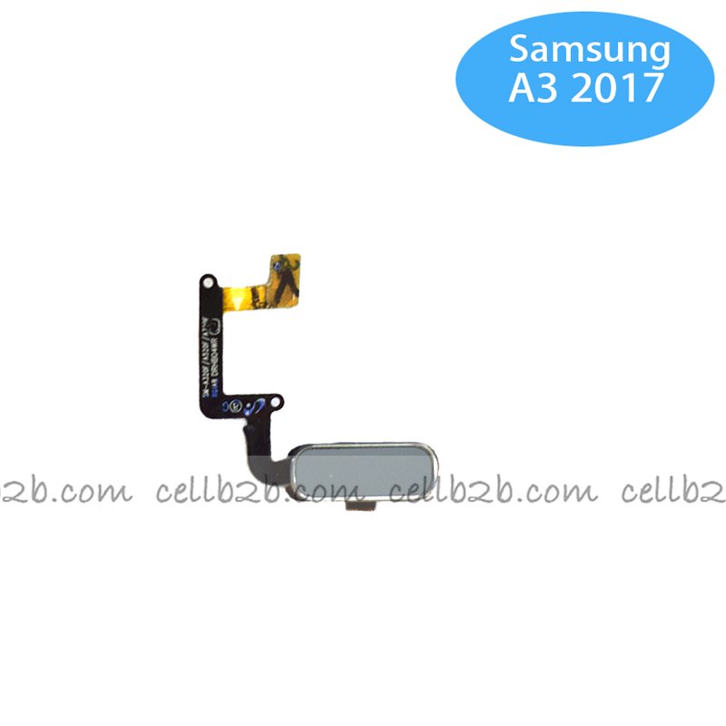 Flex de Boton Home para Samsung GALAXY A3 2017 A320F / A5 2017 A520F Azul