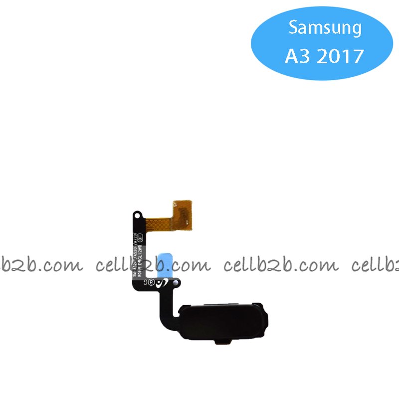Flex de Boton Home para Samsung GALAXY A3 2017 A320F / A5 2017 A520F Negro