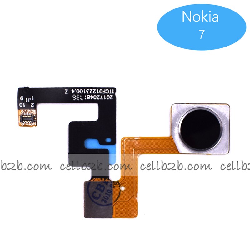 Flex de Lector de Huella para Nokia 7 Negro