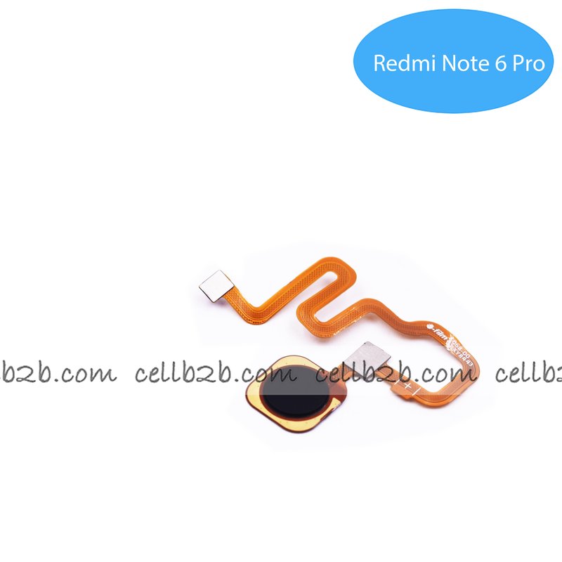 Flex de Lector de huella para Xiaomi Redmi Note 6 Pro Negro
