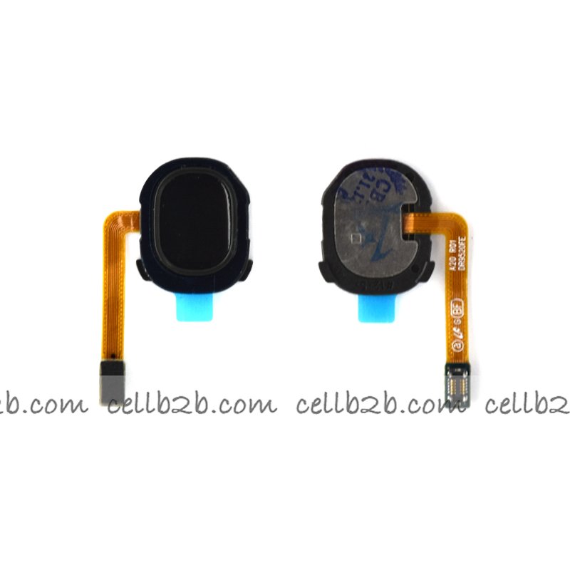 Flex Lector de Huella para Samsung A20 A205F Negro