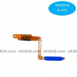 Flex Lector de Huella para Samsung A7 2018 A750F Azul