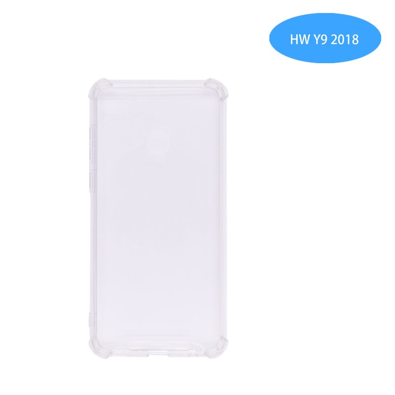Funda Antigolpe para Huawei Y9 2018 Silicona Transparente PC+PTU