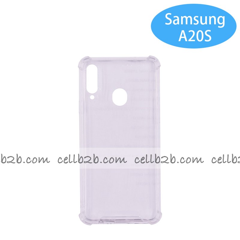 Funda Antigolpe para Samsung A20S Silicona Transparente PC+PTU