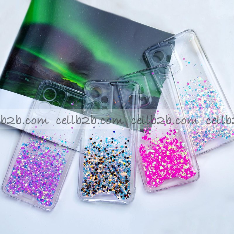 Funda Transparente Con Glitter Para iPhone 15 Pro Max 6.7