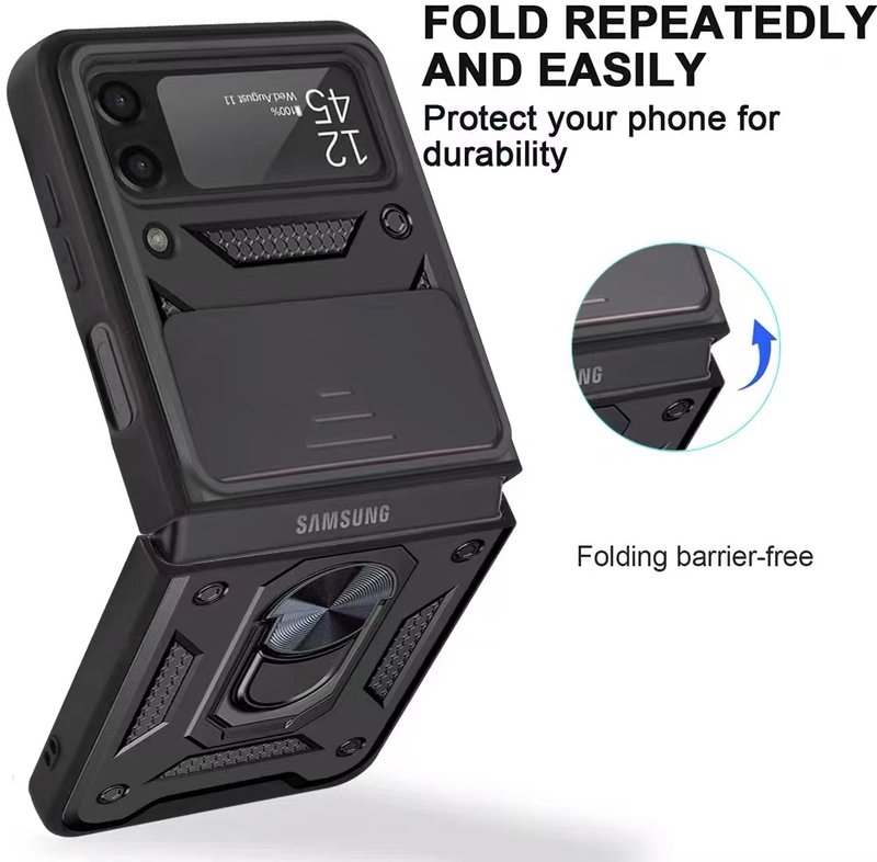 Funda Motomo Con Tapa Deslizable de Cámara Y Anillo Para  Samsung Z Fold 6
