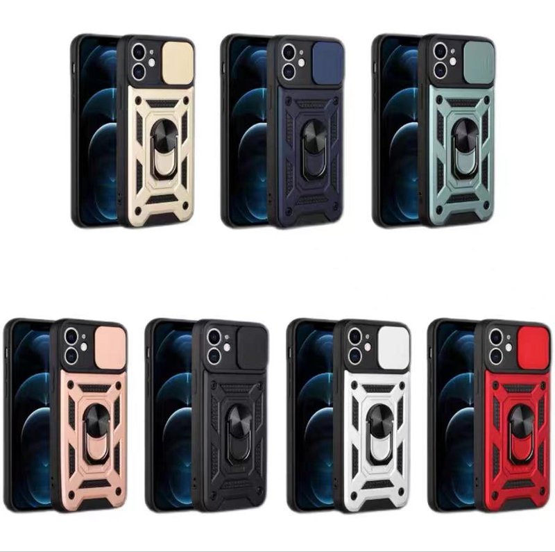 Funda Motomo Con Tapa Deslizable de Cámara Y Anillo Para Samsung A24 4G