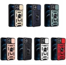 Funda Motomo Con Tapa Deslizable de Cámara Y Anillo Para Realme C21Y