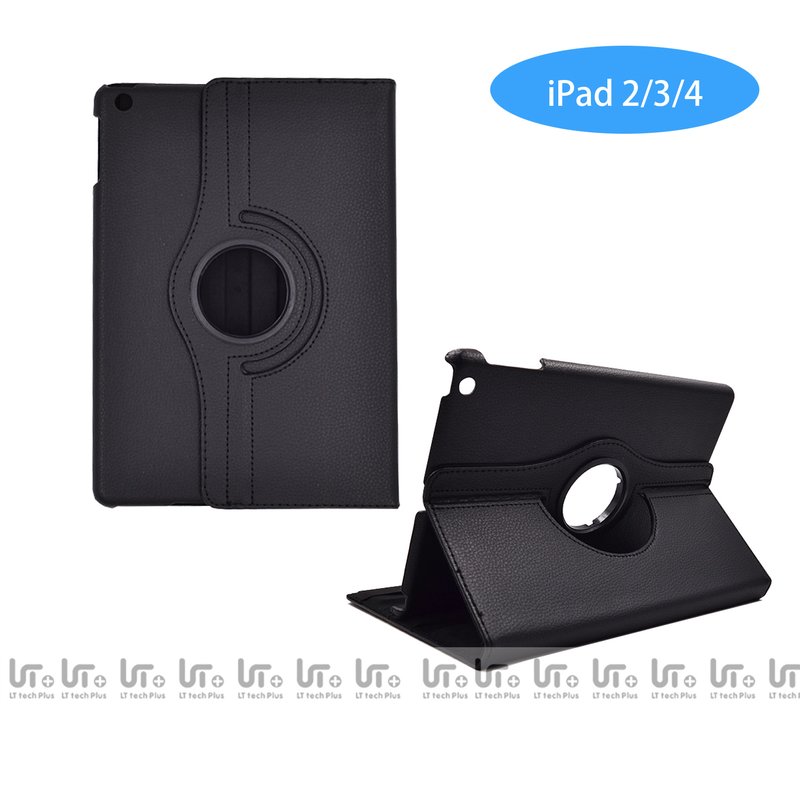 Funda para Tableta iPad 2 / 3 / 4 Giratoria 360 Grados de Cuero PU
