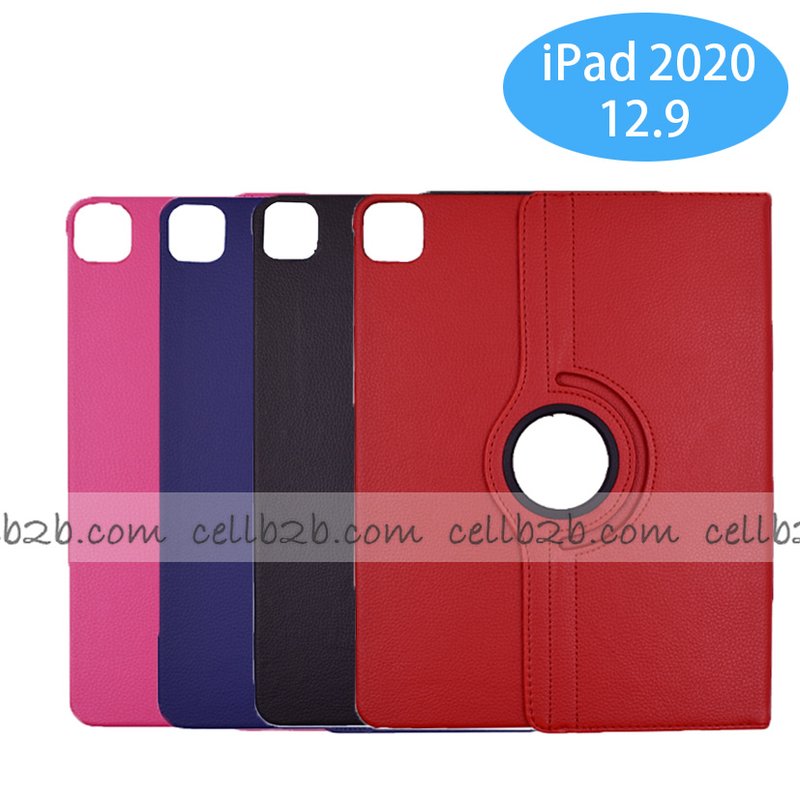 Funda para Tableta iPad pro 12.9 2020 Giratoria 360 Grados de Cuero PU