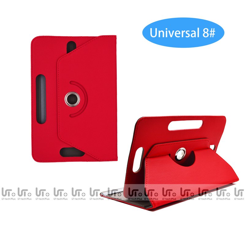 Funda para Tableta Universal 8#  Giratoria 360 Grados de Cuero
