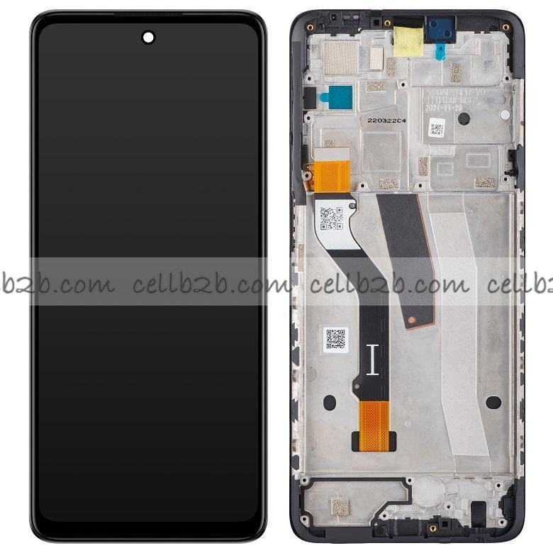 Original Pantalla Motorola Moto G51 5G (XT2127-2) Negra con Marco Completa LCD+Táctil