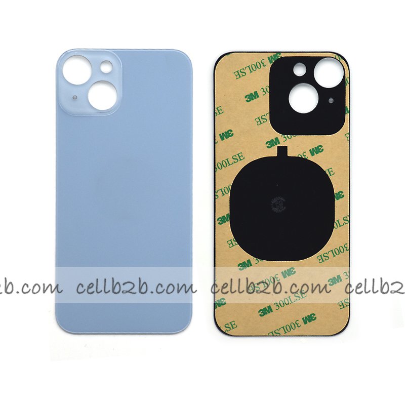 Tapa Trasera Cristal para iPhone 14 Azul