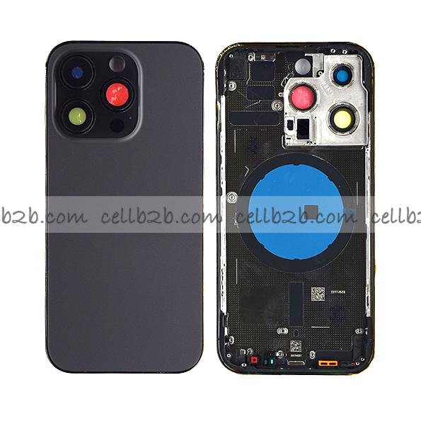 Tapa Chasis Con Bandeja iPhone 14 Pro Negro Sin Recambios