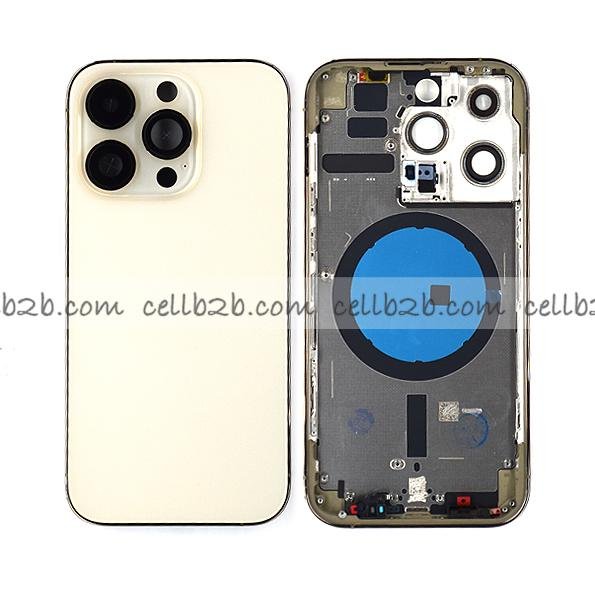 Tapa Chasis Con Bandeja iPhone 14 Pro Dorado Sin Recambios