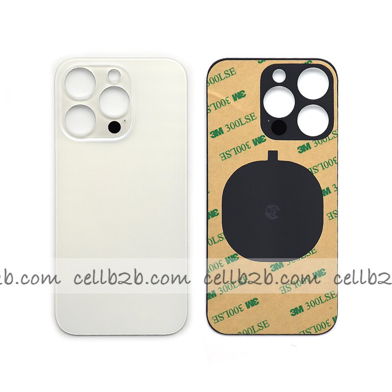 Tapa Trasera Cristal para iPhone 14 Pro Plateada