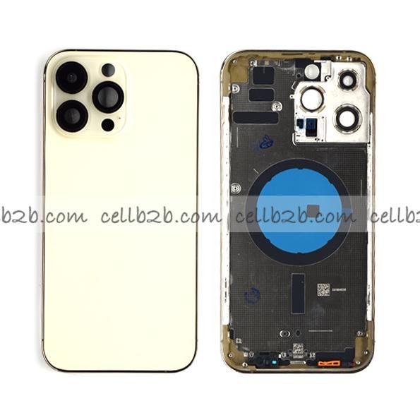 Tapa Chasis Con Bandeja iPhone 14 Pro Max Dorado Sin Recambios
