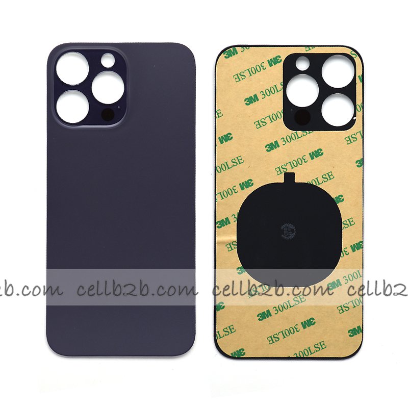 Tapa Trasera Cristal para iPhone 14 Pro Max Lila