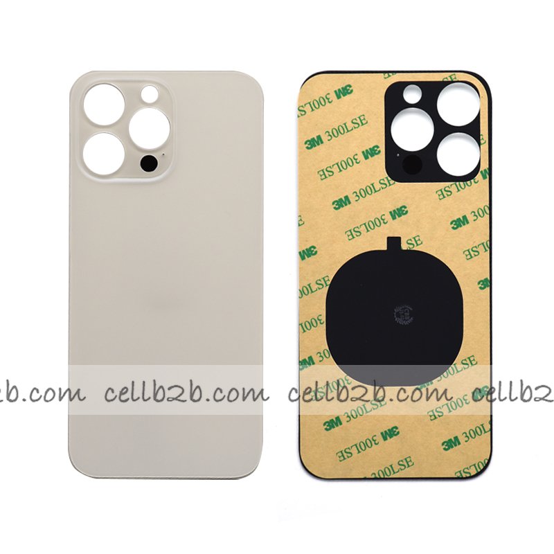 Tapa Trasera Cristal para iPhone 14 Pro Max Plateada