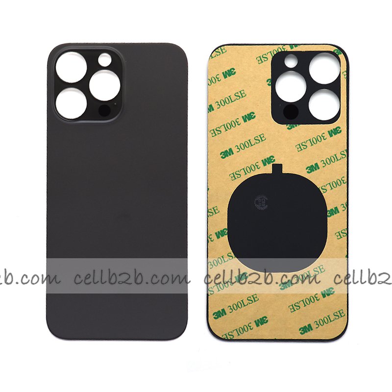 Tapa Trasera Cristal para iPhone 14 Pro Max Negra