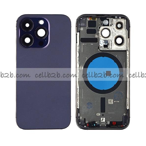 Tapa Chasis Con Bandeja iPhone 14 Pro Lila Sin Recambios
