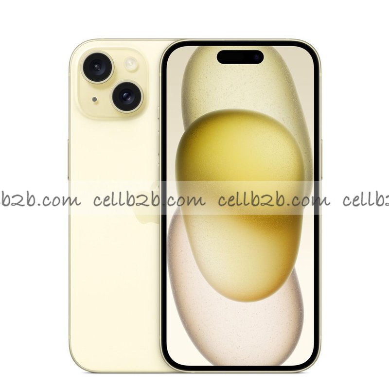*Móvil iPhone 15 - 128GB Amarillo Grado A, Salud de Batería 80%+ SIM Física (USADO)