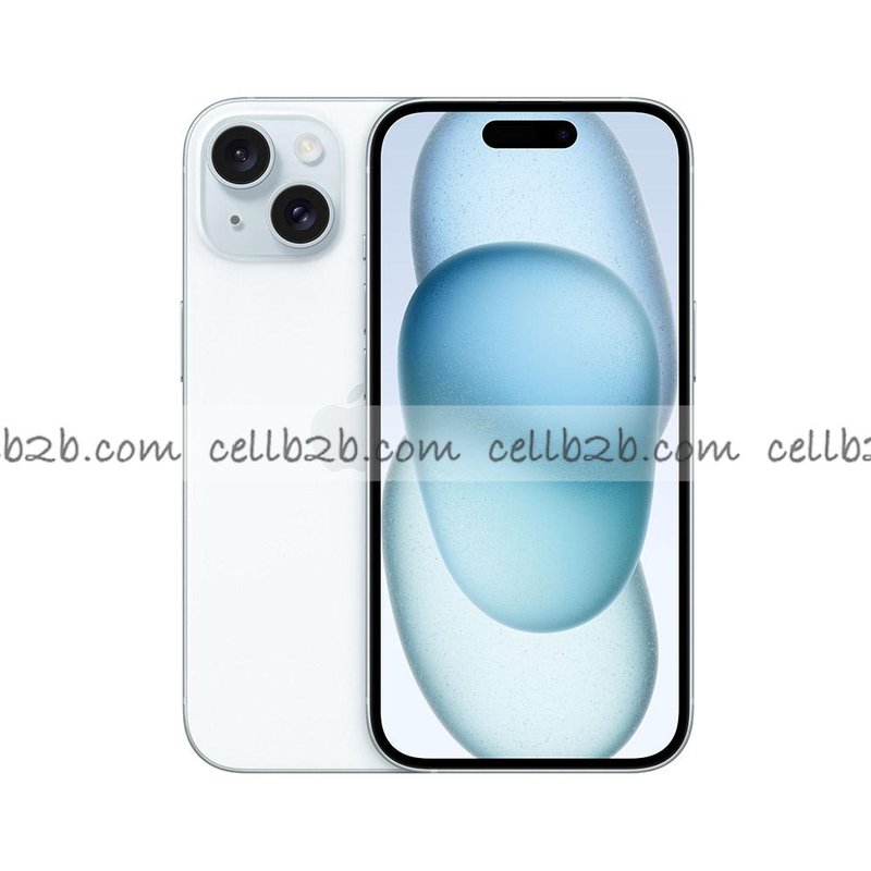 *Móvil iPhone 15 - 256GB Azul Claro Grado A, Salud de Batería 100% SIM Física (USADO)