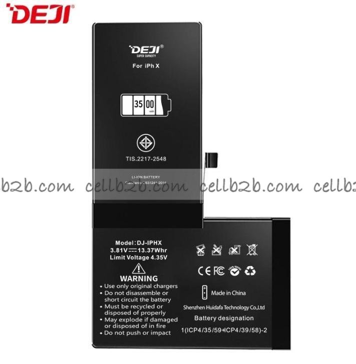 DEJI Batería para iPhone X Alta Capacidad 3500mAh