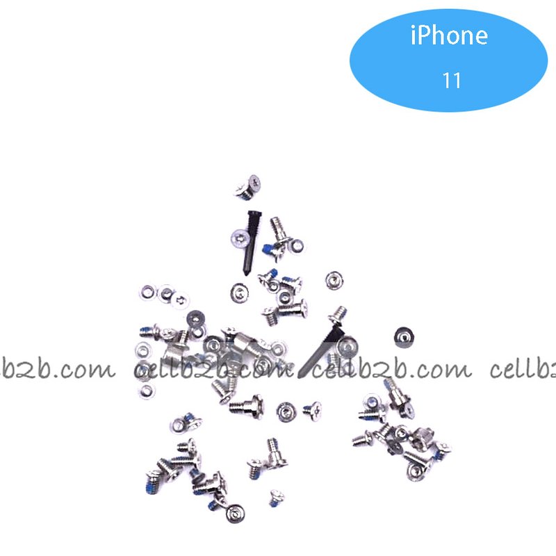 Juego Completo de Tornillos para iPhone 11 Negro