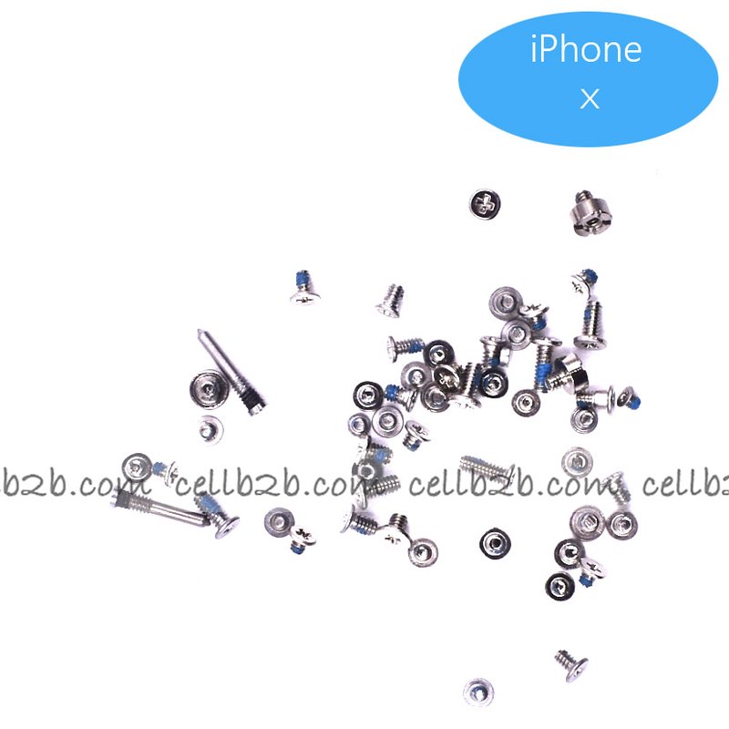 Juego Completo de Tornillos para iPhone X Blanco