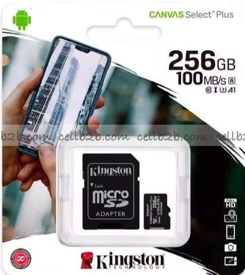 *NUEVO Kingston 256GB Tarjeta Memoria Clase 10 Original HD Video