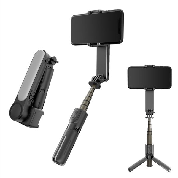 L09 Tripode Gimbal Palo de Selfie con Bluetooth y Luz