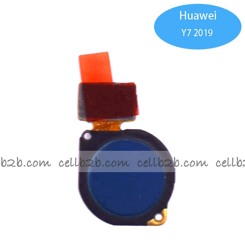 Lector de Huella para HUAWEI Y7 2019 Color Azul